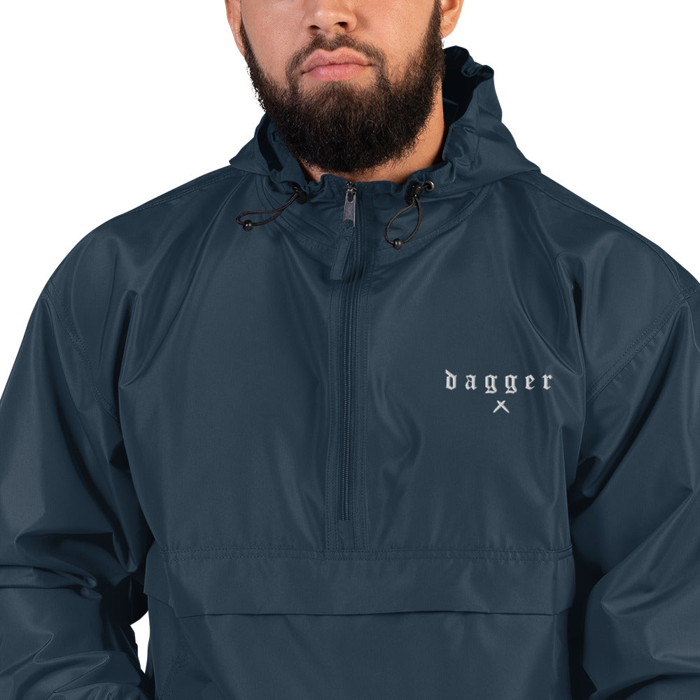 Dagger Embroidered Packable Jacket