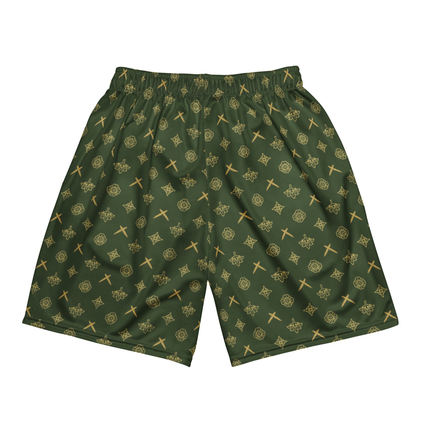 Opulent Green mesh shorts