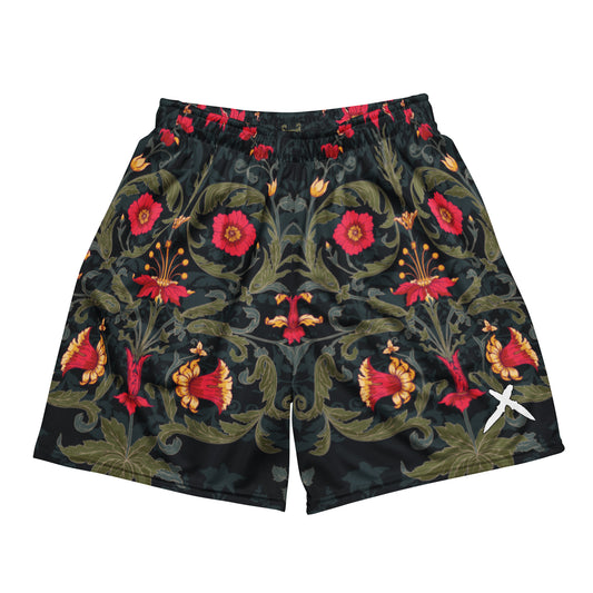 Midnight Garden mesh shorts