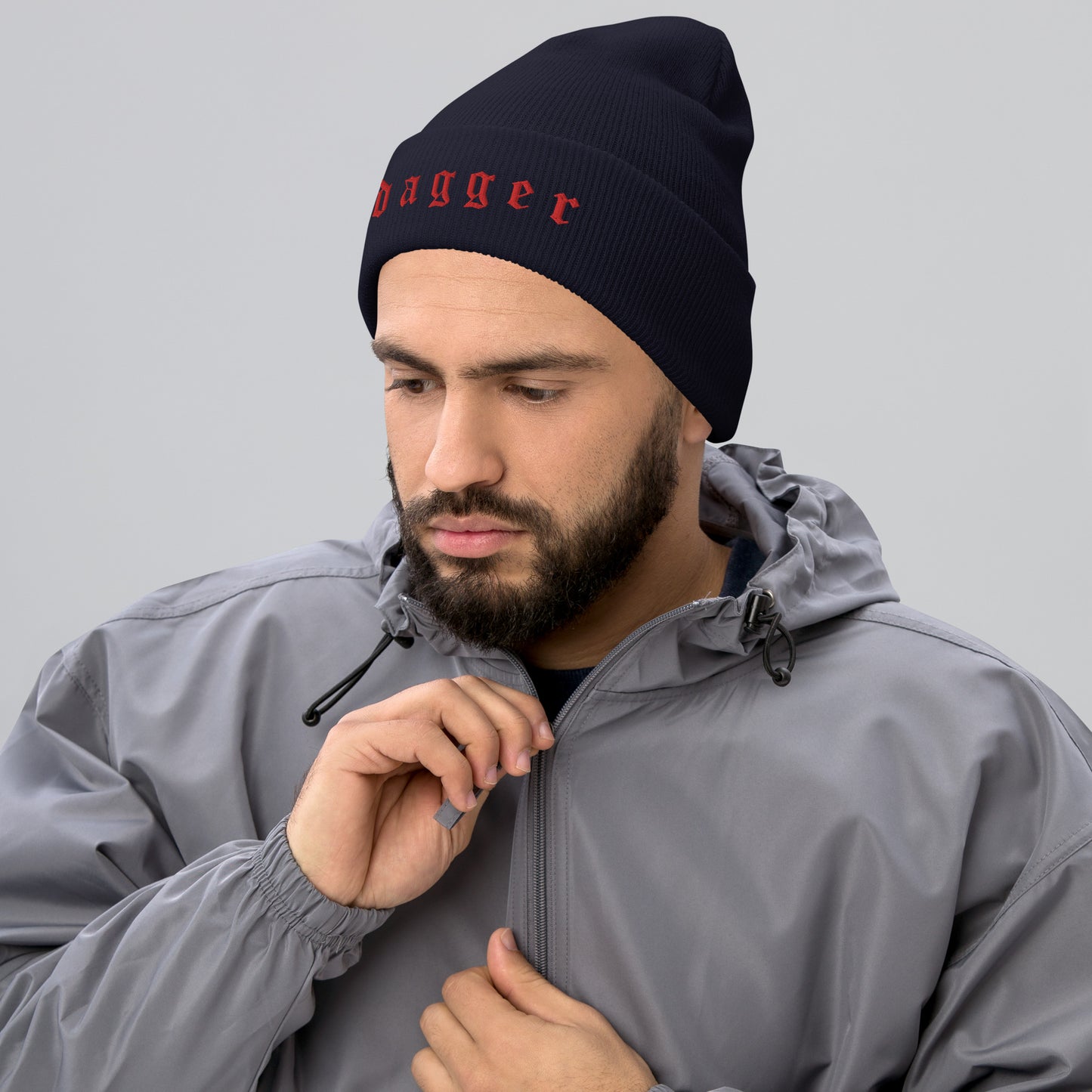 Dagger Cuffed Beanie